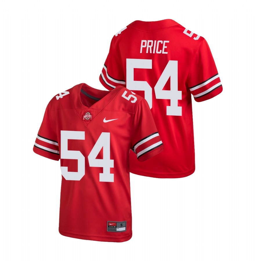 Ohio State Buckeyes Youth NCAA Billy Price #54 Scarlet Untouchable College Football Jersey ESO1649FH